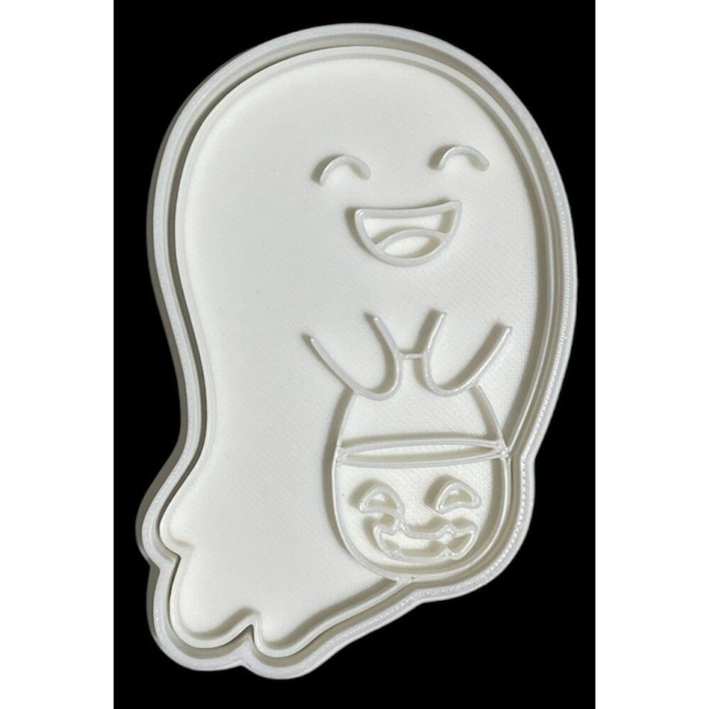 3D Printed Cookie Cutter - 3.5" Ghost - #1064